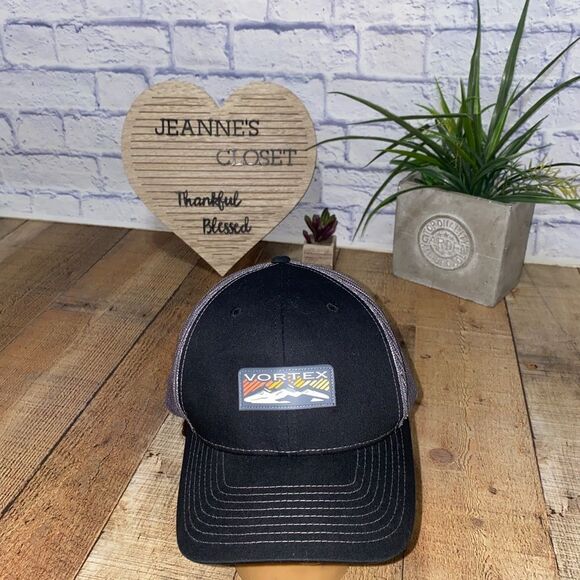 Vortex Gray Black Snapback Adjustable Hat - Picture 3 of 9